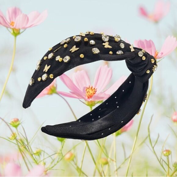 BUTTERFLY EMBELLISHED RHINESTONES HEADBAND HAIR ACCESSORY - Picture 2 of 4